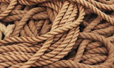 A pile of rope.