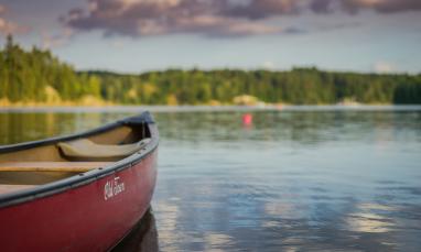 Canoe on the water.