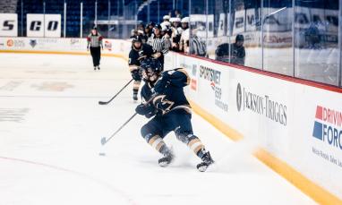 TWU students playing hockey