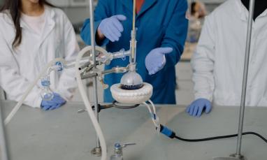 people working in a chemistry lab