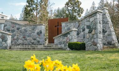 a side view photo of TWU chapel