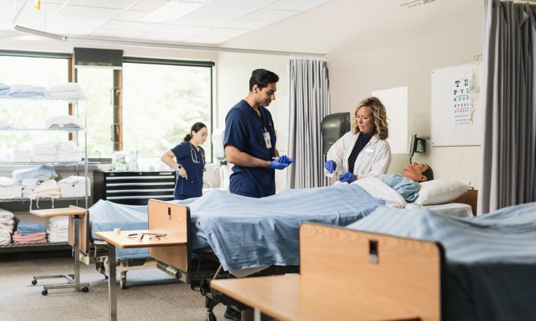 Students and Instructor in Nursing Clinical