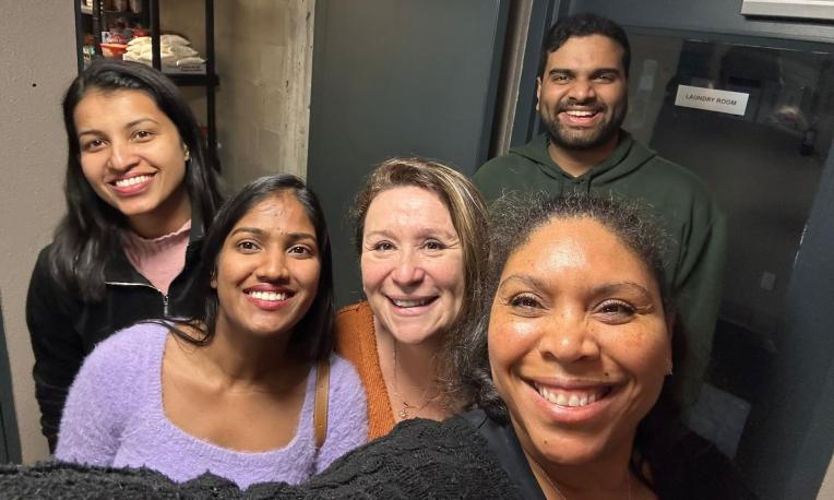 People taking a selfie during Day of Service