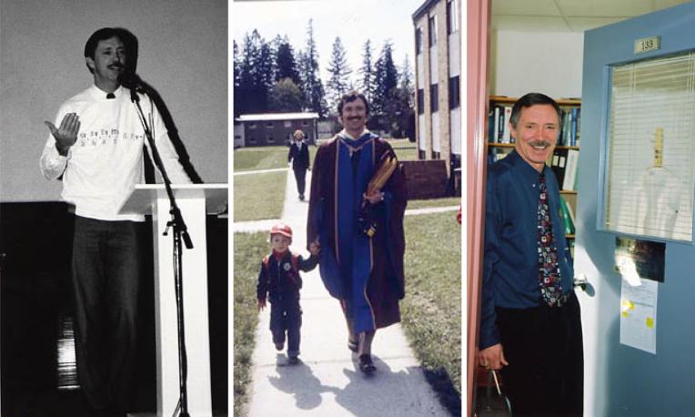 Archival photos of Jack Van Dyke at TWU