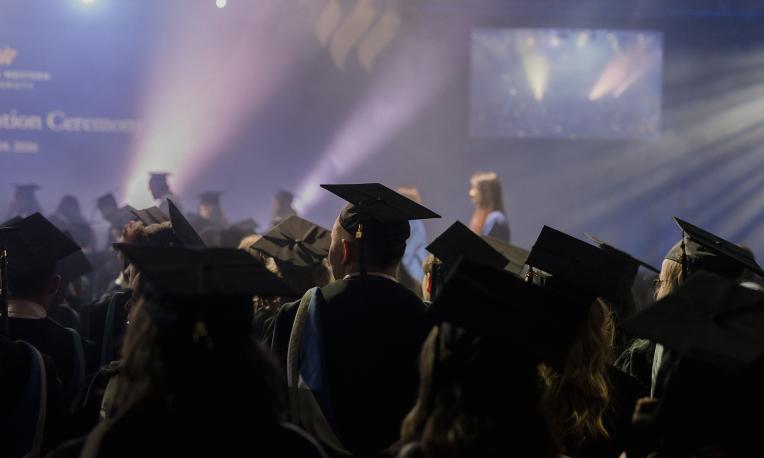 Graduates at the 2026 ceremony in the Gym