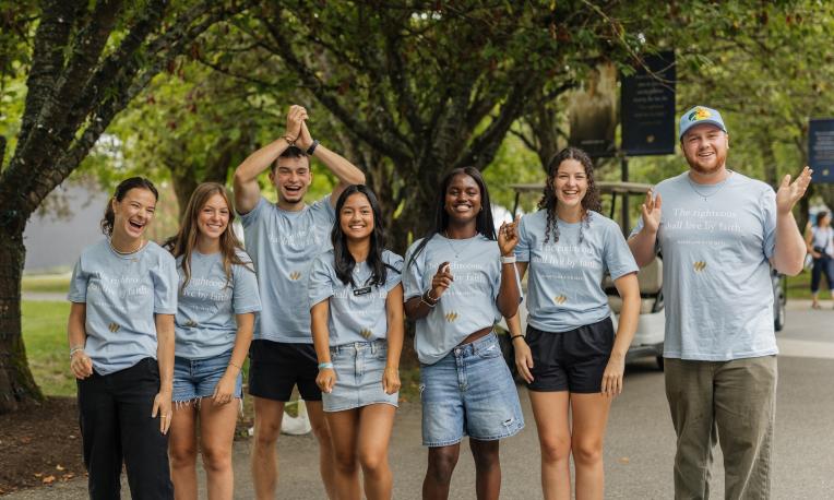 Group of students posing for the camera
