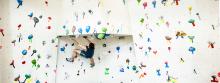 bouldering wall