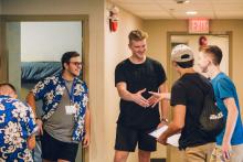 guys talking