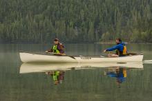 people in canoe