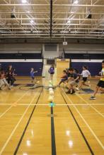 kids playing inside a gymnasium