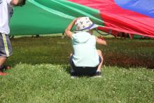 boy playing outside