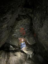 caving