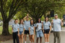 Group of students posing for the camera