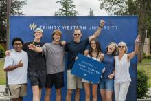 Group of students posing for the camera