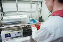 Students doing experiment in the laboratory