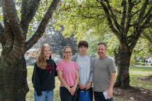 Group of students posing for the camera