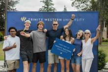 Group of students posing for the camera