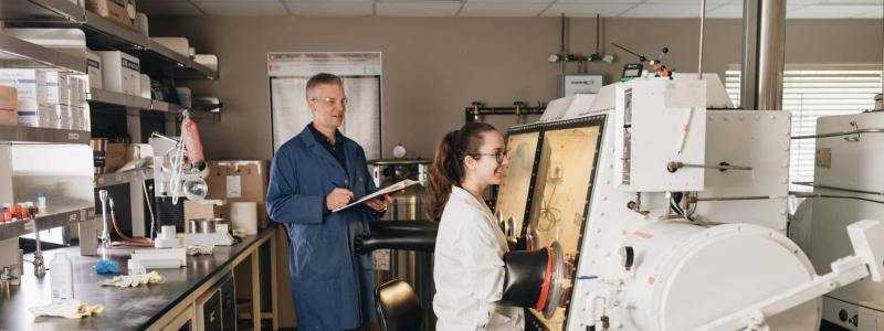 people working in science lab