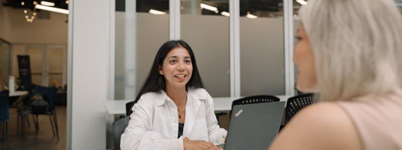 A person being interviewed 