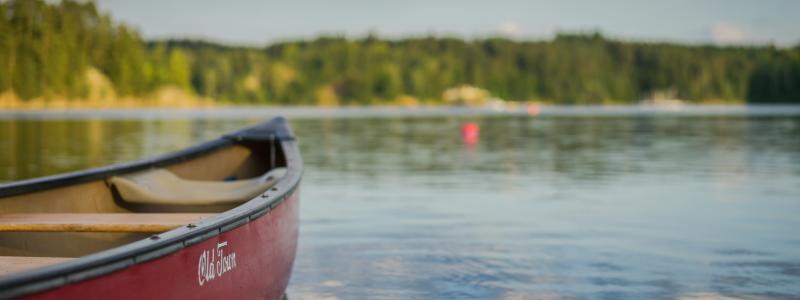 Canoe on the water.