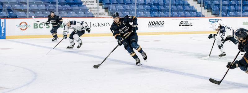 TWU students playing hockey