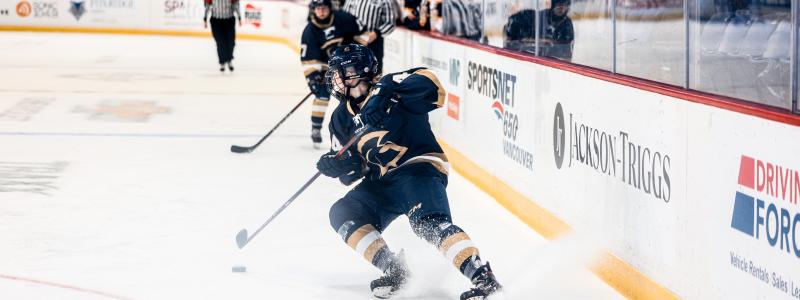 TWU students playing hockey