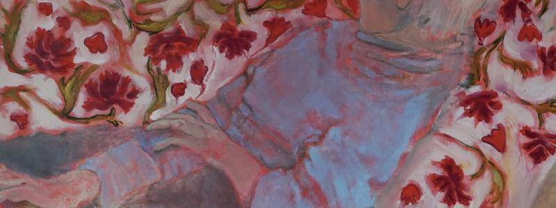 Bailey Snider, Repose (detail), 2024, oil on panel, image courtesy of the artist