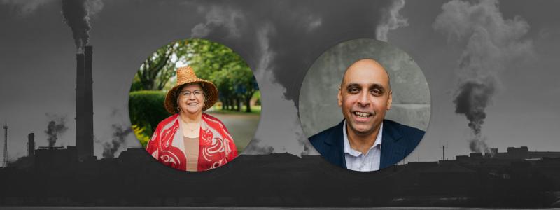 Portraits of Patti Victor Switametelót and Dr. Richard Chandra