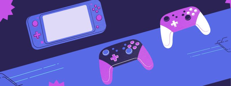 graphics of video game equipment