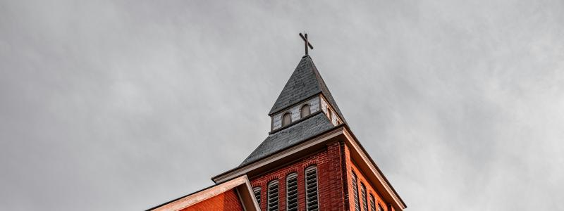 an image of a church steeple