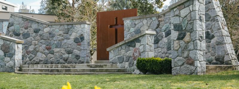 a side view photo of TWU chapel