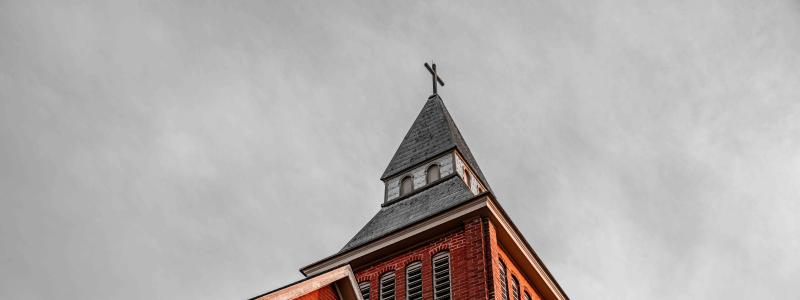 an image of a church steeple