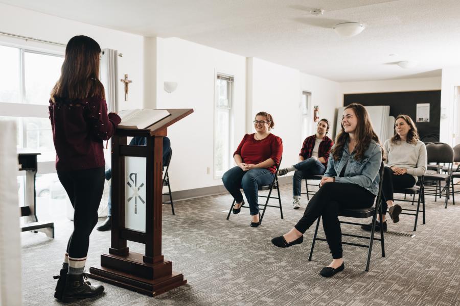 Students in session at Catholic Pacific College.