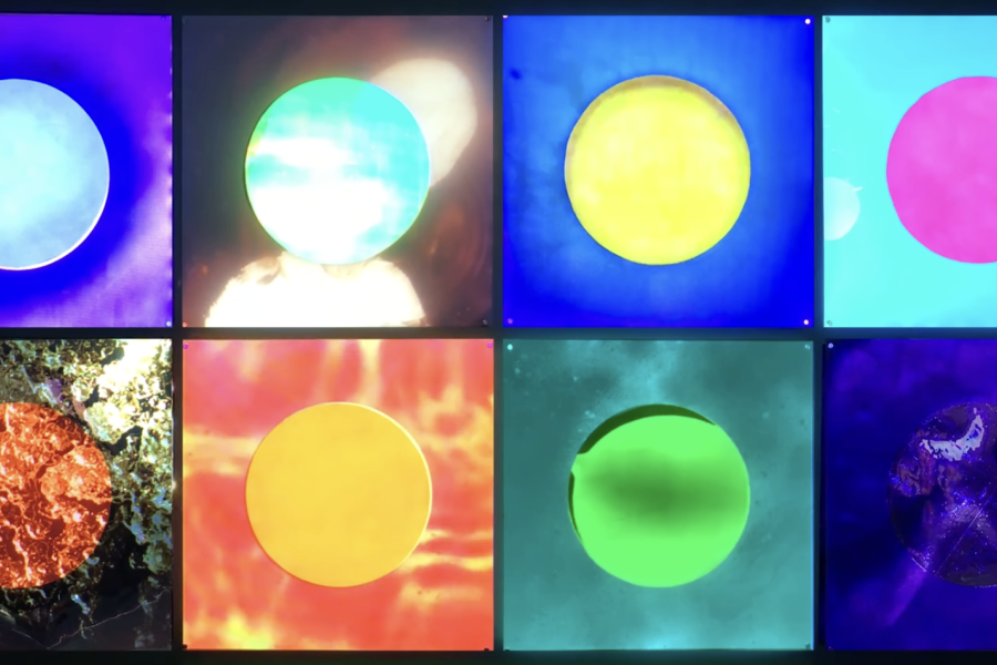 colourful circles with backgrounds of different colors