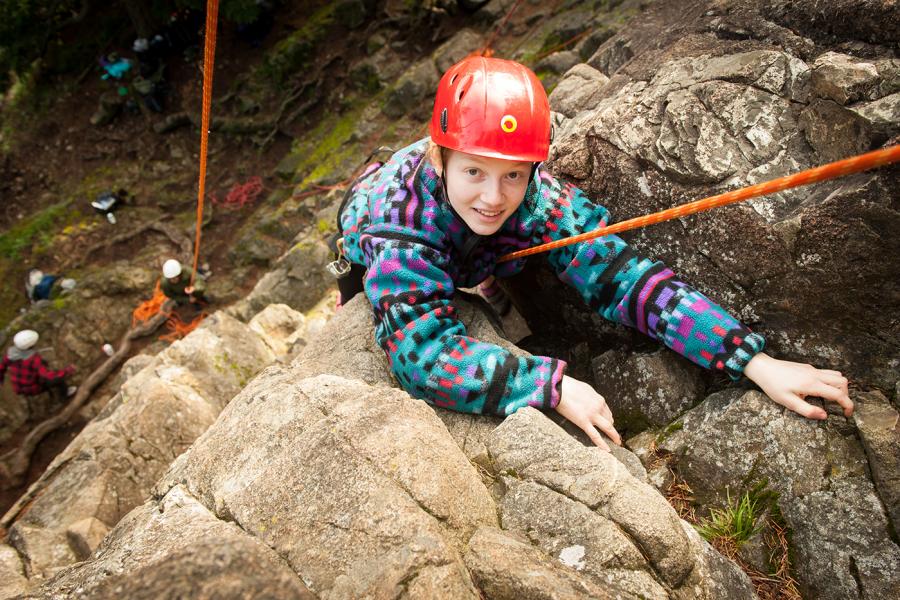 rock climbing