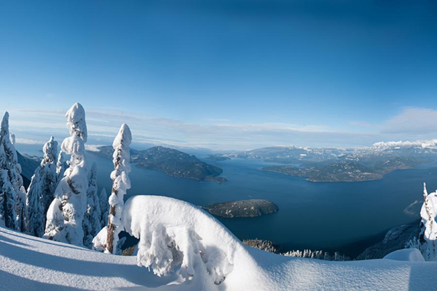 snowshoeing