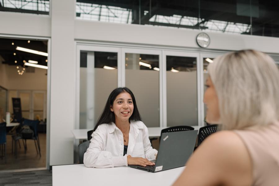A person being interviewed 