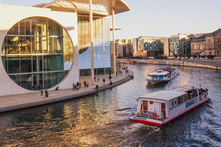 stock photo of river in Berlin