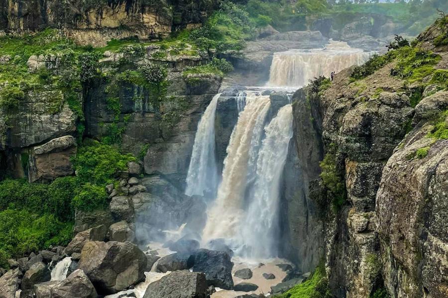 stock photo of waterfall in Africa