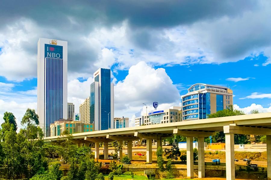 Westlands, Nairobi, Kenya city skyline
