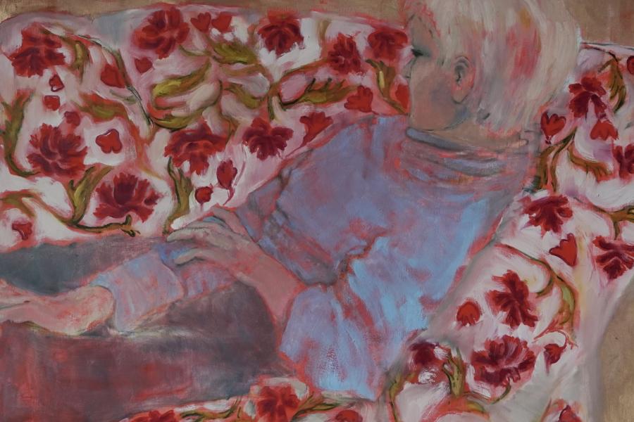 Bailey Snider, Repose (detail), 2024, oil on panel, image courtesy of the artist