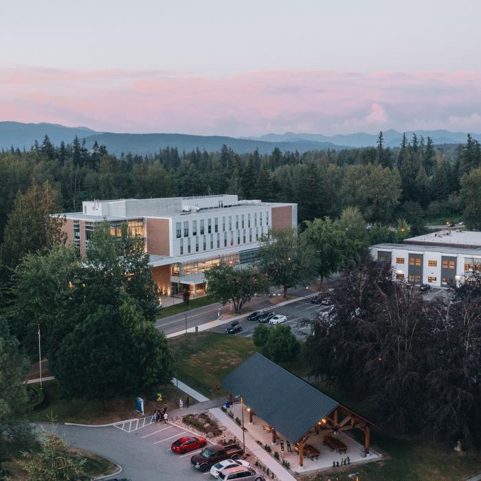 aeriel photo of Kuhn Centre and Gym