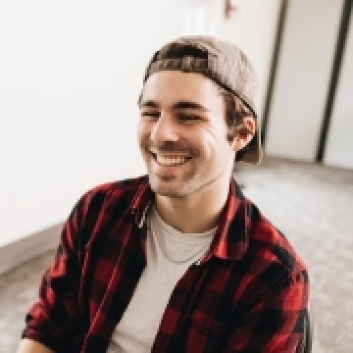 Male student (Colin Gotwald) smiling at the camera in the Catholic Pacific College (CPC)