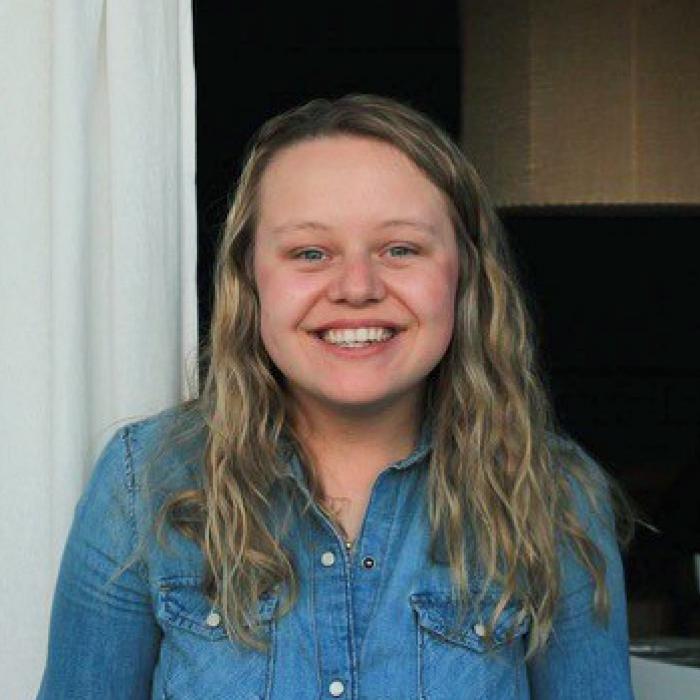 Magdalen Thiessen smiling at the camera