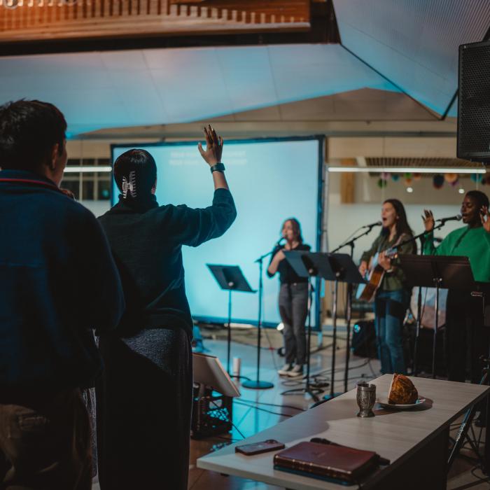 TWU students gathered for worship