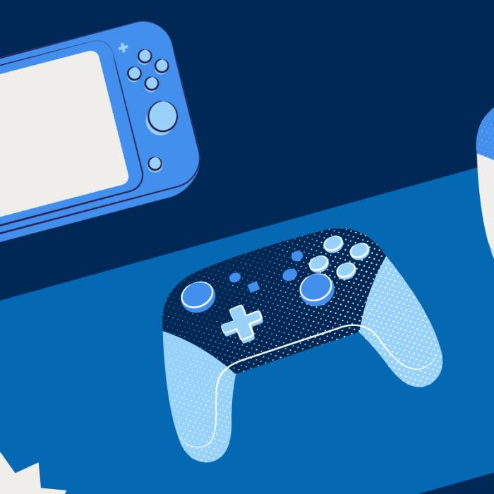 graphics of video game equipment