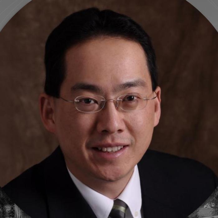 Chapel event graphic featuring Dr. David Pao against a mountain landscape.