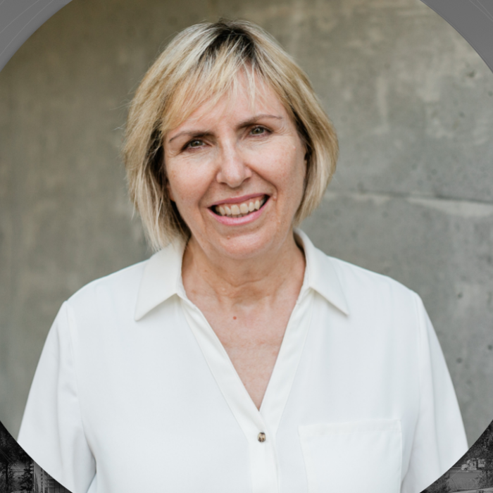 Chapel event graphic featuring University Dr. Susan Wendel against a mountain landscape.